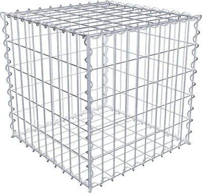 Produktbild von Gabione 50 cm x 50 cm x 50 cm (L x H x T), Maschenweite 5 cm x 10 cm, Spirale