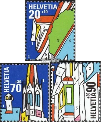 Produktbild von Briefmarken Schweiz 1999 Mi 1692-1694 (kompl.Ausg.) postfrisch NABA 2000