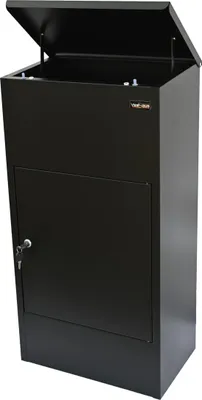 Produktbild von VEEHAUS Paketbriefkasten Schwarz Groß Briefkasten Rostfrei Paketbox Draussen Groß XXL Und Postbox Für Pakete Briefkasten Mit Paketfach (Rodrygo M, Ohne Ständer)