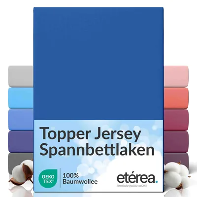 Produktbild von etérea Jersey Spannbettlaken Baumwolle 180x200 - 200x200 cm