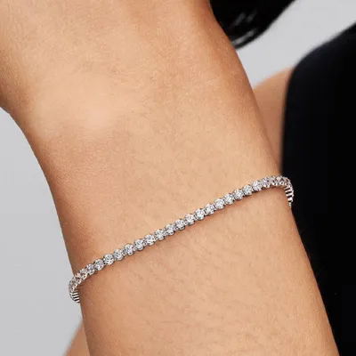 Immagine prodotto di Bracciale tennis Pandora con zirconi scintillanti in argento 593927C01-16 cm