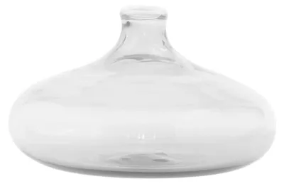Image de Petit Vase Une Fleur 19 Cl En Verre Borosilicaté Transparent Soufflé À La Main, Design Artisanal Élégant Et Décoratif Pour Chaque Pièce De La Maison