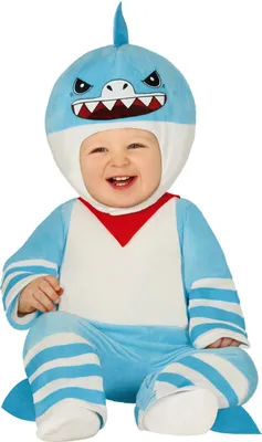 Produktbild von Meerestiere Karneval Outfit Hai Kostüm Baby Blau Thema Kinderspaß Wasserwelt Unvergessliches Abenteuer Spaßiges Erlebnis Lächelnder Haifisch Einfach Zauberhaft, Größe: 86/92 Farbe: Blau