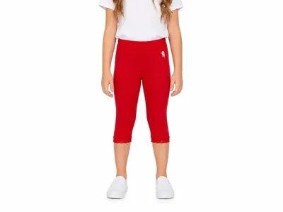 Produktbild von 5060 Bondi Leggings Mädchen – Rot, Gr. 104 – 95 % Baumwolle, 5 % Elasthan
