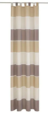 Lusgordijn mit 7 Lussen, 245x140 cm, Blockstreifen, Polyester