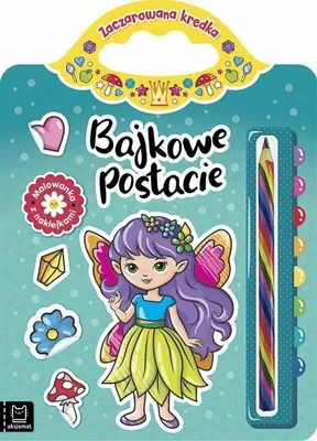 Zdjęcie produktu dla AKSJOMAT Malbuch mit Aufklebern. Zauberer Bleistift. Märchenfiguren.