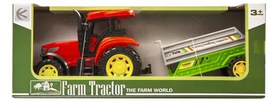 Zdjęcie produktu dla Traktor z przyczepą czerwony