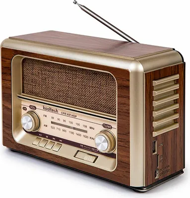 Image de Radio portable Bluetooth Kooltech Retro AM/FM