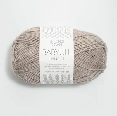 Produktbild von Sandnes Babyull Lanett 50g Grau-Beige meliert 2650