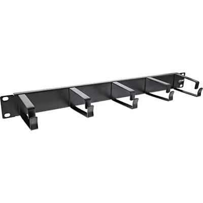 Imagen del producto de InLine® 19110C: Panel de gestión de cables InLine® de 19", con 5 grandes abrazaderas, color  RAL 9005