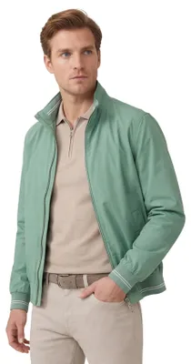 Produktbild von Pierre Cardin Sommerjacke aus Baumwolle in hellgrüner Farbe mit moderner Passform