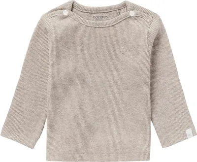 Produktbild von Noppies Rib Natal Langarmshirt Taupe Melange Gr. 50