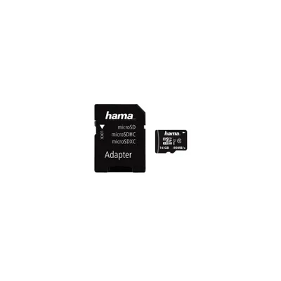 Immagine prodotto di microSDHC 16GB Classe 10 UHS-I 80MB/s + Adattatore/Mobile (00124138)