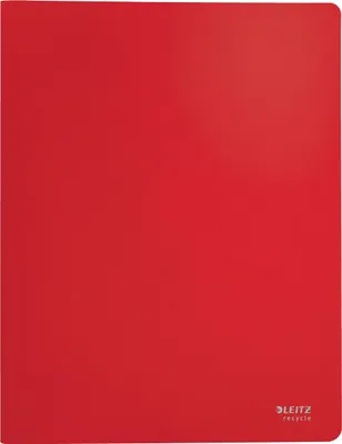 Produktbild von Sichtbuch Recycle A4 PP 20 Hüllen rot Packung mit 10 Stück