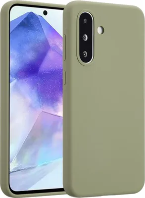 Zdjęcie produktu dla Accezz Liquid Silicone Backcover dla Samsung Galaxy A36 / A56 - Cooper Green
