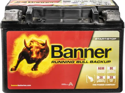 Produktbild von Banner Running Bull Boardnetz AGM Backup AUX 09 12V 9Ah