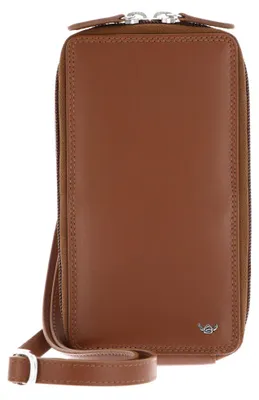 Zdjęcie produktu dla Skórzane etui na telefon komórkowy Golden Head Polo RFID Protect torba na ramię 4046 Cognac brązowy