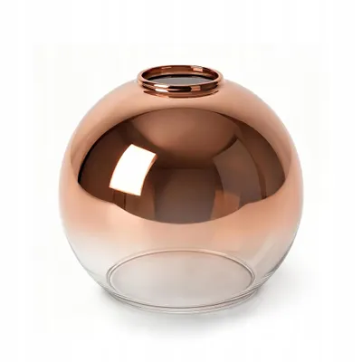 Produktbild von LUXOLAR Glasschirm Kugel E27 Kupfer Transparent Ombre Ø15cm H13cm