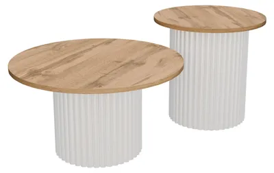 Produktbild von Couchtisch LOMELO 2in1 Weiß/Wotan