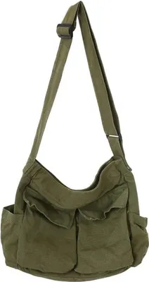 Obrázek produktu pro Vintage plátno Messenger Bag velké kapacity Crossbody taška přes rameno