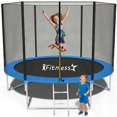 Zdjęcie produktu dla Trampolina ogrodowa 252 cm 8FT Fitness-Star 150 kg siatka drabinka