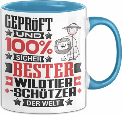 Produktbild von Wildtierschützer Geschenk Lustiger Spruch für Wildtierschützer Geschenkidee Bester Wildtierschützer Der Welt (Blau)