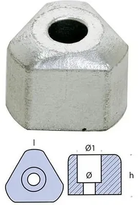 Image de Tecnoseal Gori-anode 16-28 mm Argent 6 mm Argent 6 mm