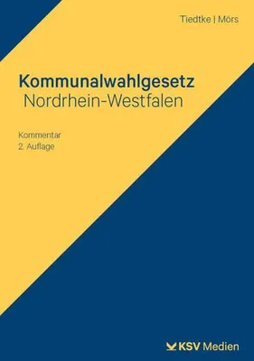 Produktbild von Kommunalwahlgesetz Nordrhein-Westfalen