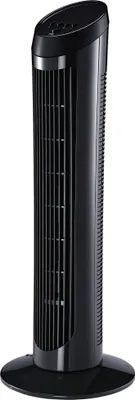 Image de HOMCOM Ventilateur colonne silencieux et puissant 45W ventilateur tour 3 vitesses et oscillant 70¡ã, pour chambre, bureau, 27 x 27 x 75 cm, noir