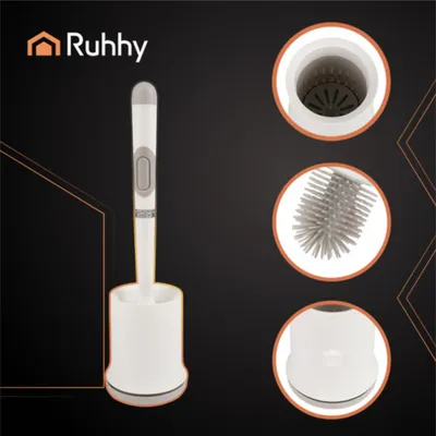 Produktbild von Ruhhy Silikon Badezimmerbürste weiß 25881