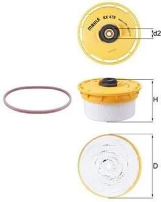Immagine prodotto di Filtro carburante KNECHT KX 479D