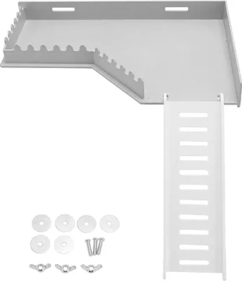Image de Cage de hamster Plate-forme sûre Jouets d'entraînement en plastique petit animal avec échelle pour cochon d'Inde -Type