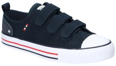 Produktbild von American Club LH118, Textil Sneaker Klettverschluss leichte Turnschuhe bequem, Navy 38