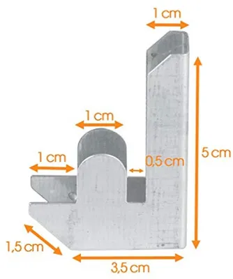 Verbinder für Steckregal, Lagerregal, Heavy-Duty-Regal, Metallkellerregal, Werkstattregal, Set mit 4 oder 6 Stück, schwarz
