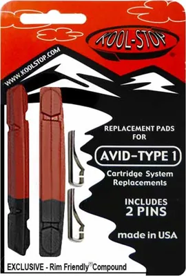 Produktbild von Kool-Stop Bremsgummi V-Brake -AVID1-, R2 dual compound