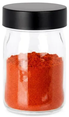 Produktbild von Excellent Houseware | Vorratsglas 250 ml - 7x11 cm - Glasdose mit Schraubdeckel - Schwarz