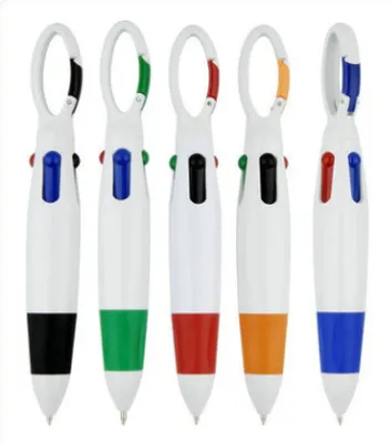 Produktbild von 10er-Packung Mini-4-in-1-Kugelschreiber mit mehrfarbiger Tinte und Schlüsselanhänger für Erwachsene, Kinder, Krankenschwestern, Schule, kleine Geschenke und Partygeschenke