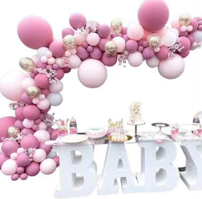 Zdjęcie produktu dla Balony Girlanda Dekoracyjna Róż Wesele Komunia Baby Shower