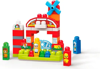 Produktbild von Mega Bloks Musikspaß-Bauernhof mit Geräuschen (46 Teile)
