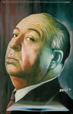 Produktbild von Blechschild Alfred Hitchcock Werbeschild Schild Nostalgieschild