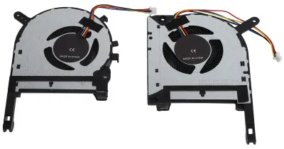 Productafbeelding van 2 stuks vervangingsventilator voor laptop CPU en GPU, geschikt voor ASUS TUF FX505ge, FX505gm, FX505dt, FX705