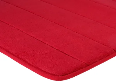 Obrázek produktu pro Brielle Červená koupelnová předložka - Savá protiskluzová koupelnová předložka - 40x60 cm