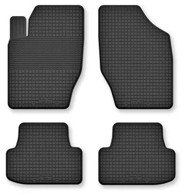 Produktbild von Gummi-Fußmatten für Peugeot 308 I 2007-2013 (Schrägheck/Kombi) – 4-tlg, Schwarz, Semi-Universal, angepasst – Wielganizator Semi-Universal