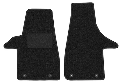 Image de Tapis de sol en moquette anthracite pour Volkswagen Transporter T5 Multivan 2005-2015 2 pièces
