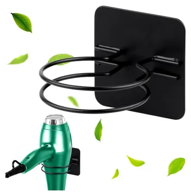 Produktbild von FöHn Halterung, FöNhalter Ohne Bohren, Edelstahl FöHnhalter Wand, Selbstklebend Haartrocknerhalter für Bad Barbershop Hotel