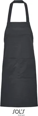 Zdjęcie produktu dla SOLs 03569 | Fartuch na śliniaczek, Gamma Unisex Fartuch, 90 x 75 cm - Kolor: Ciemnoszary (jednolity) - Rozmiar: 90 x 75 cm