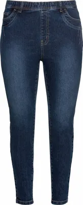 Produktbild von sheego Damen Große Größen Jeggings mit Gummibund und Gürtelschlaufen Basicmode sportlich -