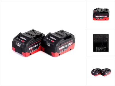 Produktbild von Metabo Akku Basis Set 18V mit 2x Akku LiHD 8,0Ah ( 625369000 )