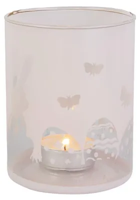 Produktbild von Windlicht - Osterhase - hellblau
