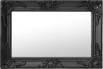 Obrázek produktu pro The Living Store Nástěnné zrcadlo v barokním stylu 60x40 cm černé